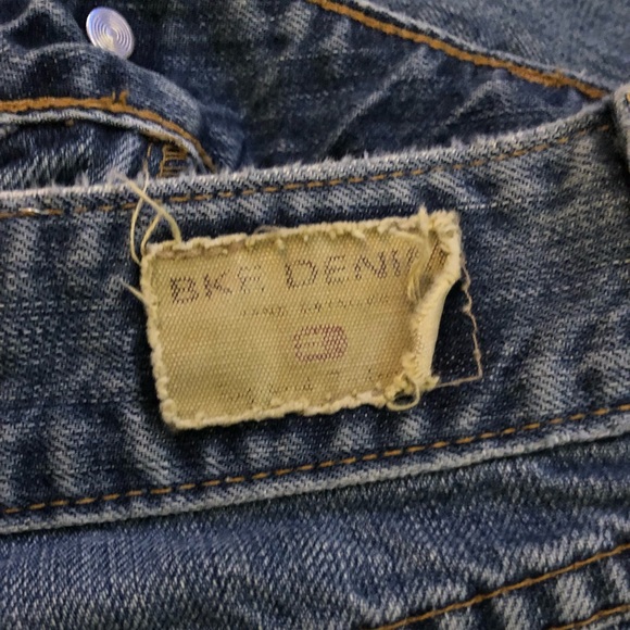 {BKE} Culture Denim X Long Denim Distressed Light Blue Wide Leg Size 28 Women’s - Picture 10 of 10